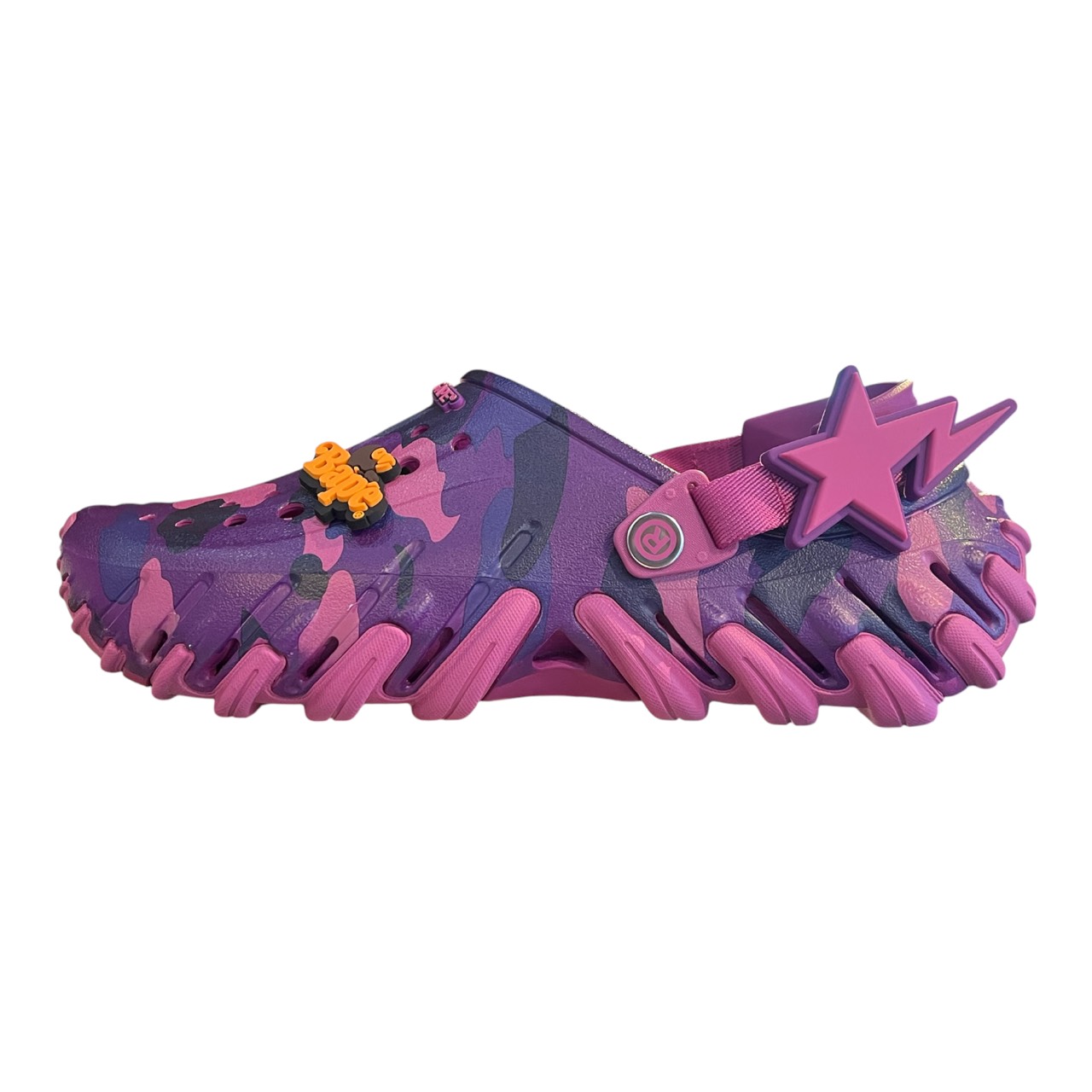 A BATHING APE x Crocs Echo RO Clog \"Grapeberry\""アベイシングエイプ x クロックス 残響音 RO クロッグ \""葡萄木ノ実\""【213140-5BV】置き目品 新古品【中古】"