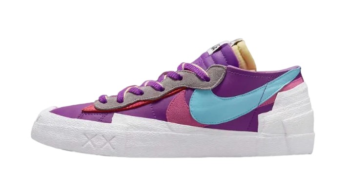KAWS × sacai × Nike Blazer Low \"Purple Dusk\"カウズ × サカイ × ナイキ ブレーザー ロー \"パープルダスク\"【DM7901-500】正規品 新古品【中古】