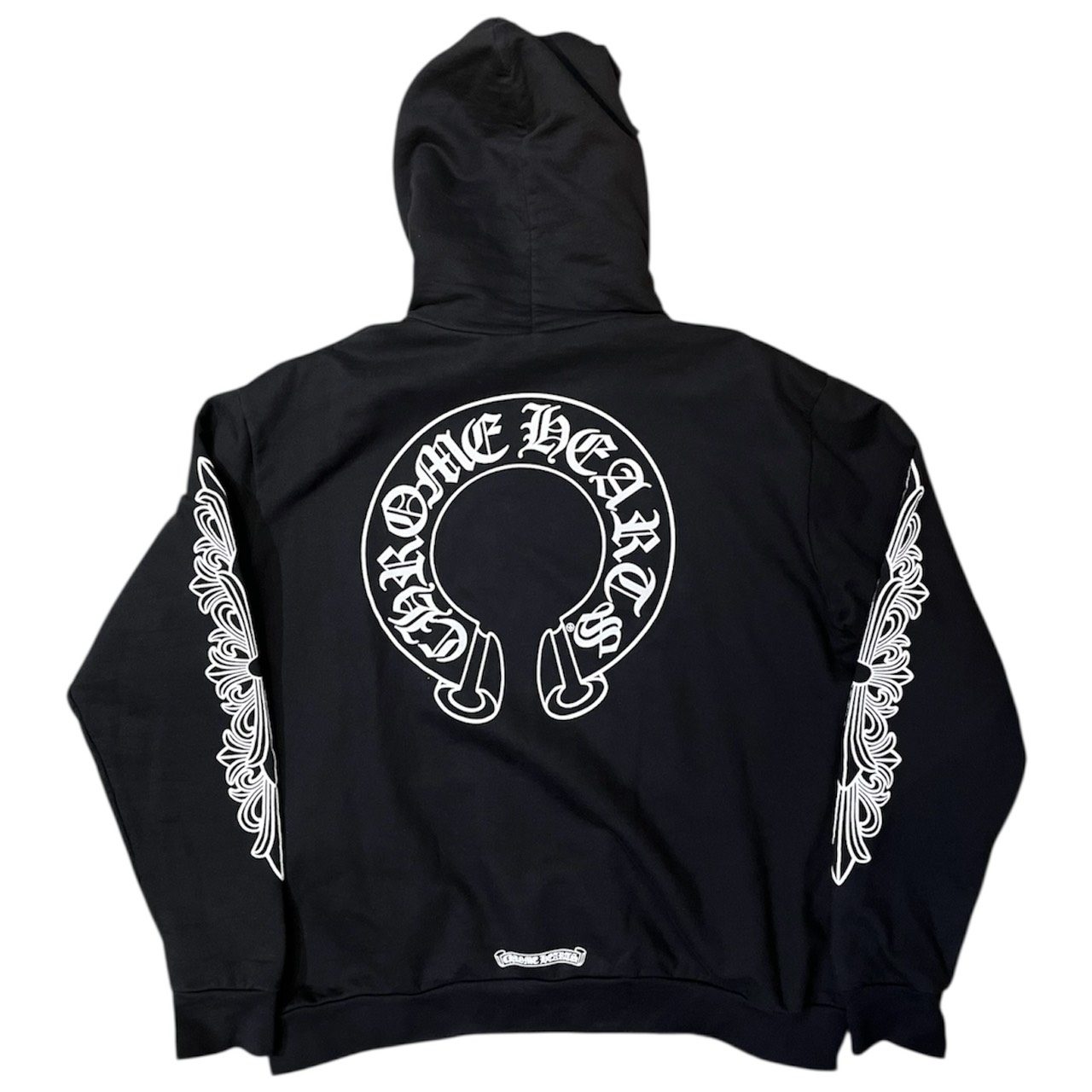 Chrome Hearts / クロムハーツHorse shoe Pull over hoodie 鉄蹄 パーカー ティーシャツBLACK / 黒いこと定まり品 新古品【中古】
