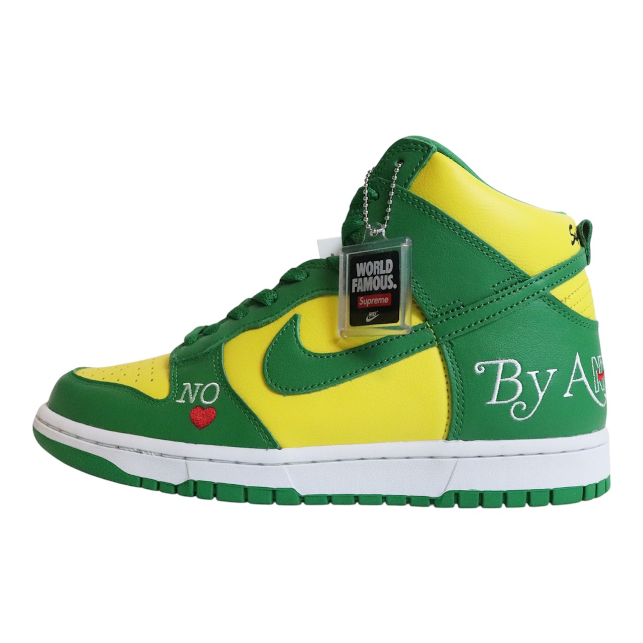Supreme × Nike SB Dunk High By Any Means \"Brazil\""シュプリーム × ナイキ SB ダンク ご機嫌 バイ エニー ミーンズ \""ブラジル連邦共和国\""【DN3741-700】置き目品 新古品【中古】"