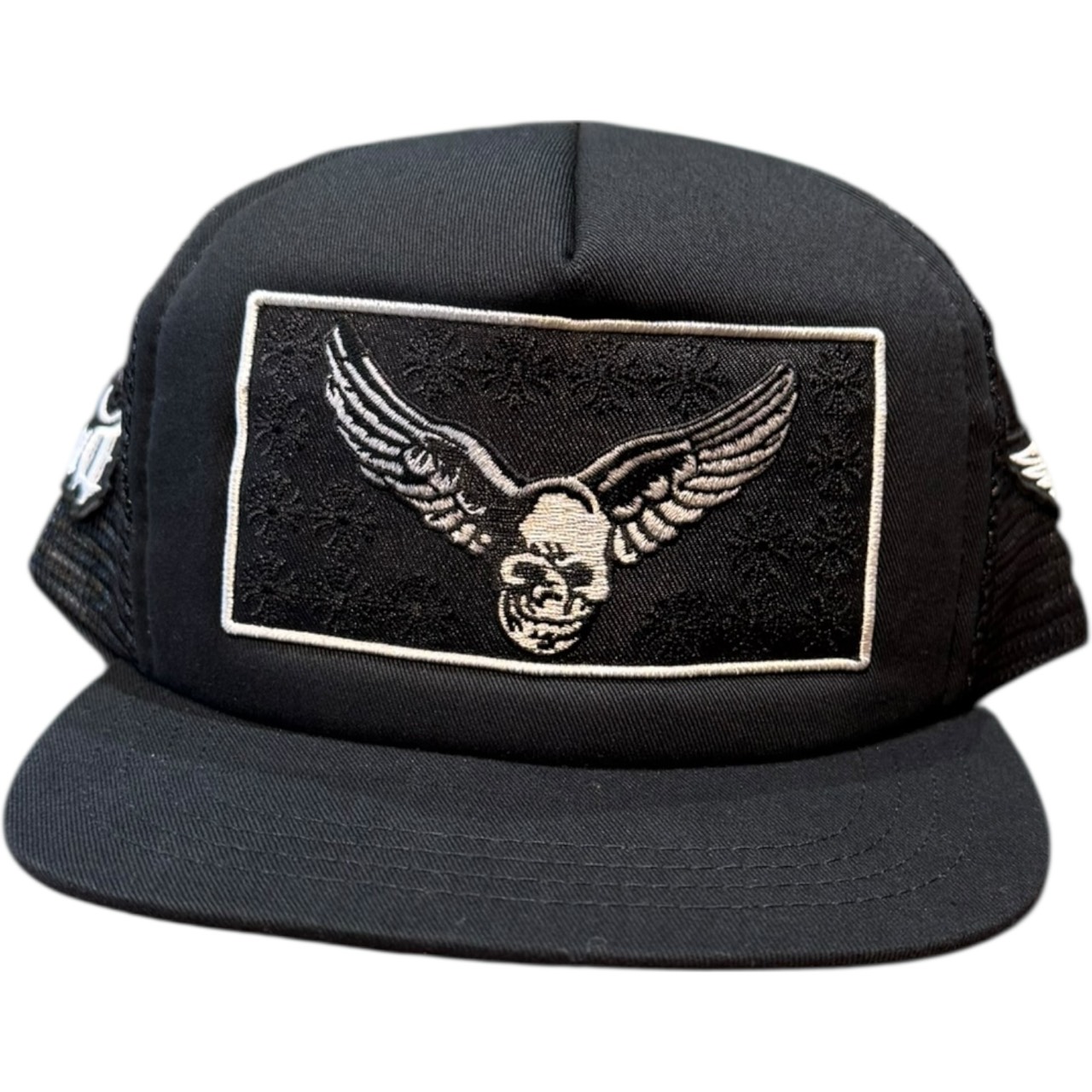 Chrome Hearts / クロムハーツ Aero Smith Foti Trucker Cap / エアロスミストラッカー キャップ Black × White / ブラック × ホワイト 黒 白 国内正規品 新古品【中古】 104,500円