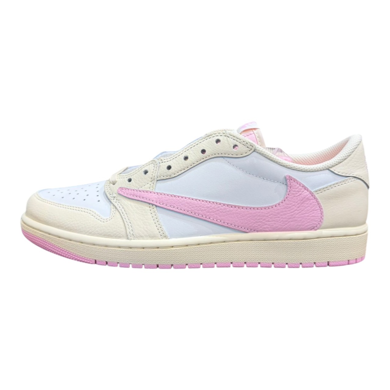 Travis Scott &times; Nike Air Jordan 1 Retro Low OG "Muslin/Shy Pink" / トラヴィス スコット &times; ナイキ"モスリン/シャイピンク"【HQ3073-100】正規品 新古品【中古】｜PALM　NUT