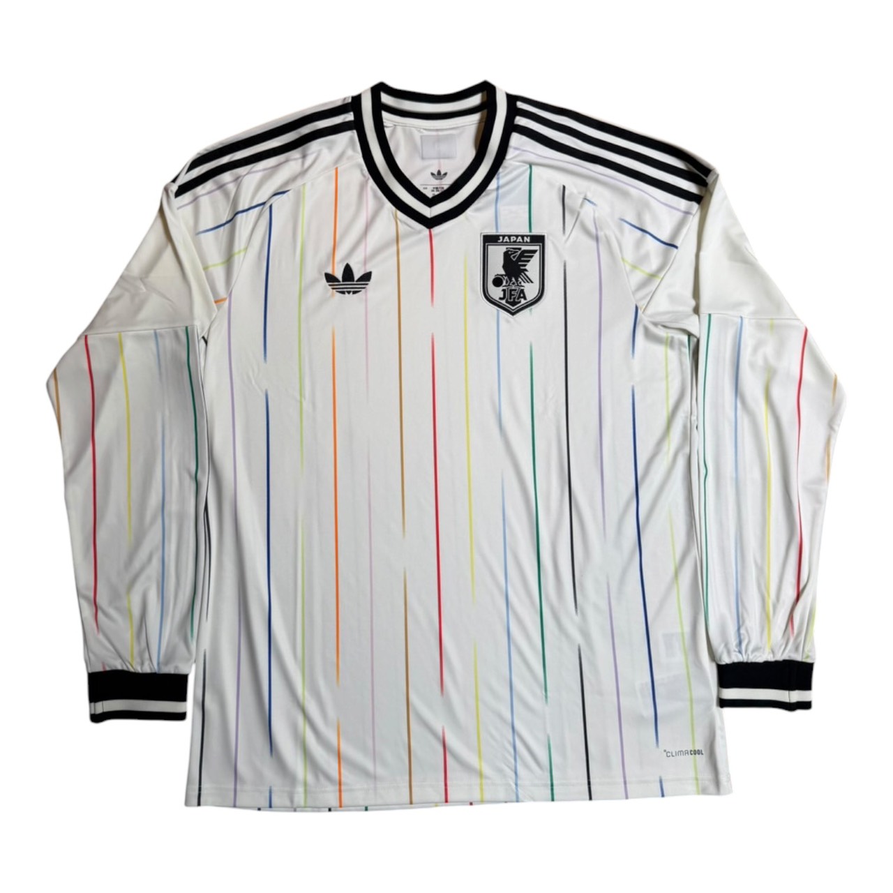 2026 アディダス adidas 日本代表 away ユニフォーム long sleeve 長袖 正規品 新古品 【中古】※ユニフォームのストライプの柄はランダムです指定できません|PALM NUT