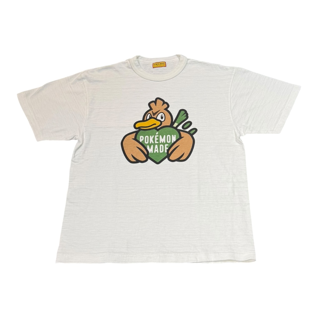 HUMAN MADE x Pokemon Made Graphic T-Shirt #2 (Kamonegi) \"White\""ヒューマンお手伝いさん x ポケモンメイド グラフィックプルオーバー #2 (家鴨ネギ) \""白いこと\""2026SS 置き目品 新古品【中古】"