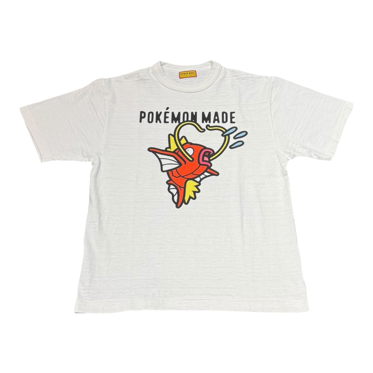 HUMAN MADE x Pokemon Made Graphic T-Shirt #3 (Koiking) \"White\""ヒューマンお手伝いさん x ポケモンメイド グラフィックプルオーバー #3 (コイ第一人者) \""白いこと\""2026SS 置き目品 新古品【中古】"