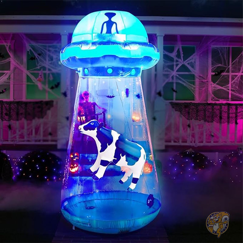 【20日最大4000円クーポン】ハロウィン デコレーション 2.7m インフレータブル UFO 庭装飾 LED内蔵 ハロウィーン 宇宙人 Joiedomi ジョイエドミ|パームスアメリカ