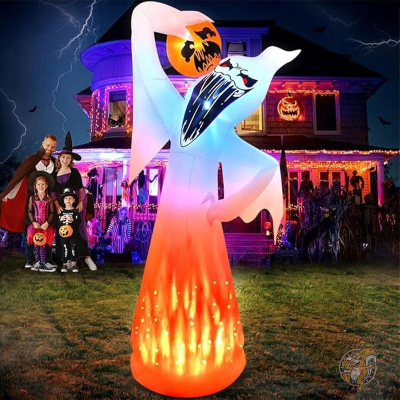 【20日最大4000円クーポン】ハロウィン デコレーション ゴースト ハロウィーン LEDライト付き 3m Halloween Inflatable Decoration KOOY|パームスアメリカ