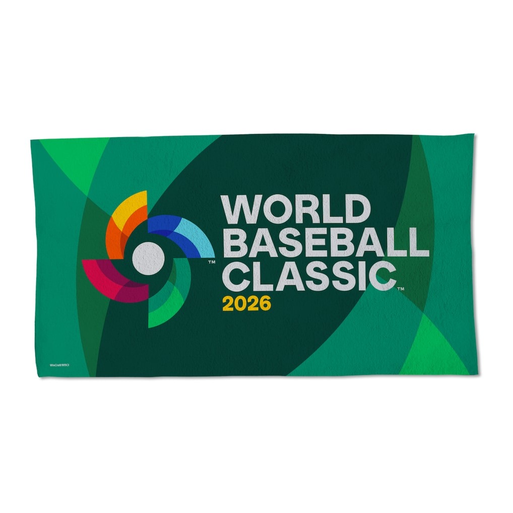 2026 WBC ワールドベースボールクラシック ロッカールームタオル 約56×107cm WinCraft 公式ライセンス スポーツタオル USA製 World Baseball Classic タオル 大会 ロゴ入り 記念 コレクション ギフト 野球