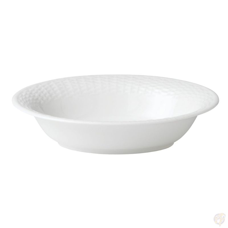 【クーポン配信中】Wedgwood ウェッジウッド ナンタケット・バスケット オープンベジタブルボウル オーバル 25cm ファイン ボーン チャイナ ホワイト 楕円形