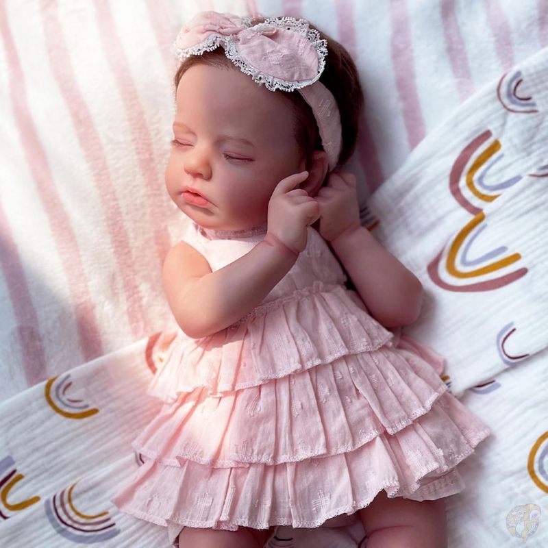 【クーポン配信中】Reborn Baby Dolls リボーン・ベイビー・ドール 50cm リアルな新生児 睡眠姿 布製ボディ 2026プレミアム限定ギフトセット