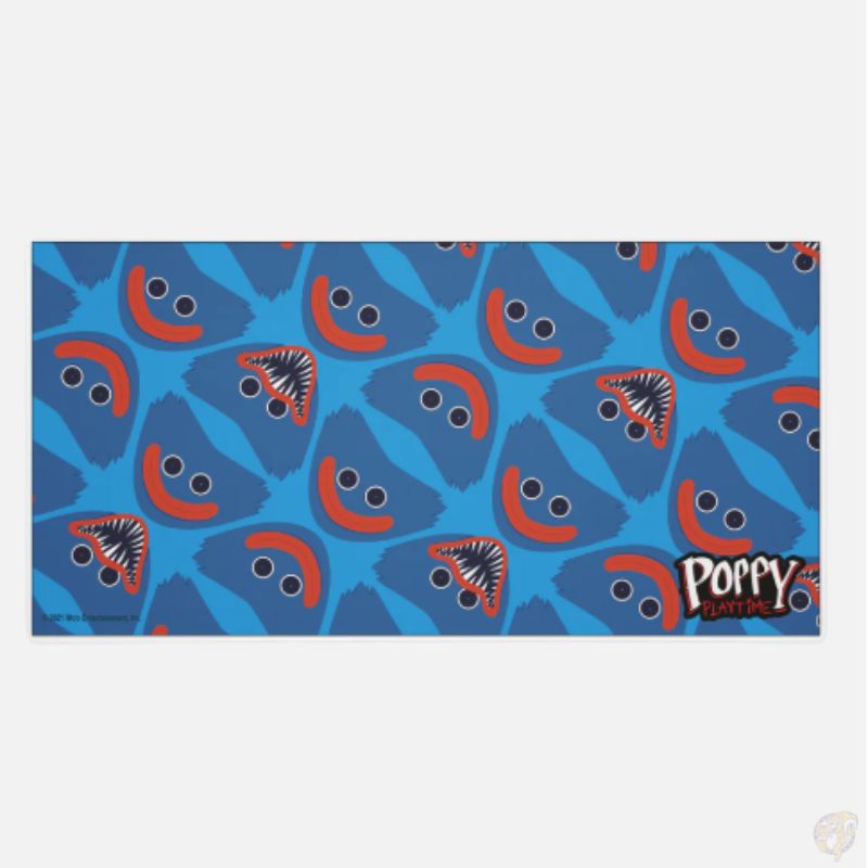 Poppy Playtime ハギーワギー Huggy Wuggy ゲーミングマウスパッド 超大型 デスクマット 91×45cm 滑り止めラバーベース ポピープレイタイム ホラーゲーム ゲーミング マウスパッド ハギー