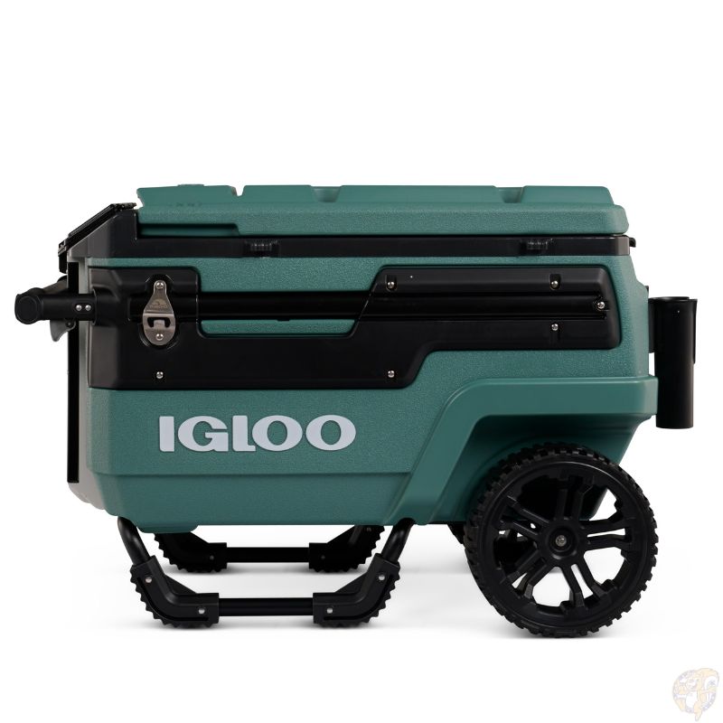 Igloo (イグルー) Trailmate Journey 70Qt クーラーボックス Spruce (スプルース) 66L 大型 大径ホイール キャリーハンドル付 高性能断熱｜パームスアメリカ