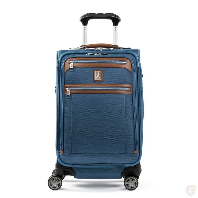 トラベルプロ Travelpro Platinum Elite スーツケース 21インチ 機内持ち込み コースタルブルー Coastal Blue 8輪 USBポート ガーメント機能 拡張 ソフト キャリーバッグ｜パームスアメリカ