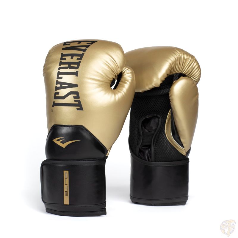 エバーラスト Elite 2 ボクシンググローブ 16オンス Everlast エリート2 スパーリング トレーニンググローブ ゴールド/ブラック Gold / Black｜パームスアメリカ