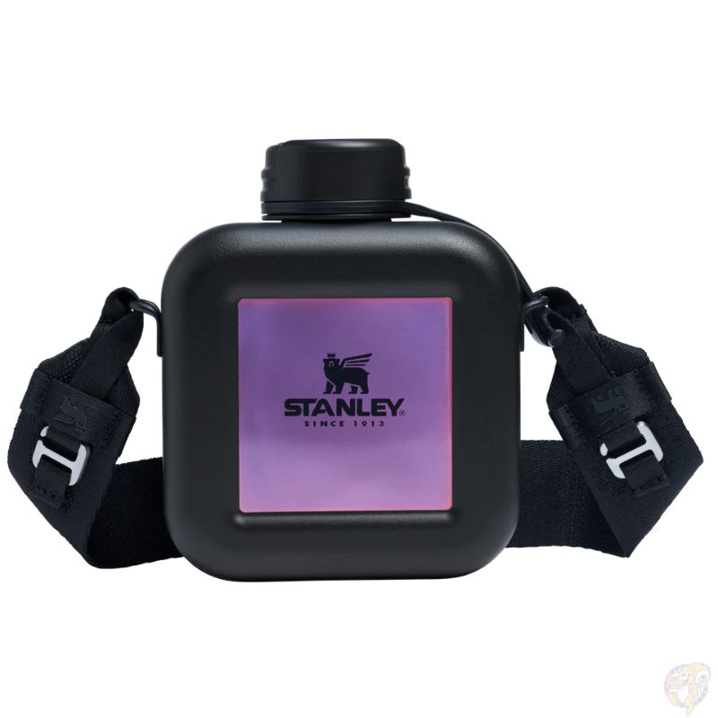【25日最大4000円クーポン】スタンレー STANLEY ネクスト ネイチャー キャンティーン 25oz 710ml ブラッククローム ストラップ付き 水筒 軽量 シングルウォール Black Chroma｜パームスアメリカ 14,010円