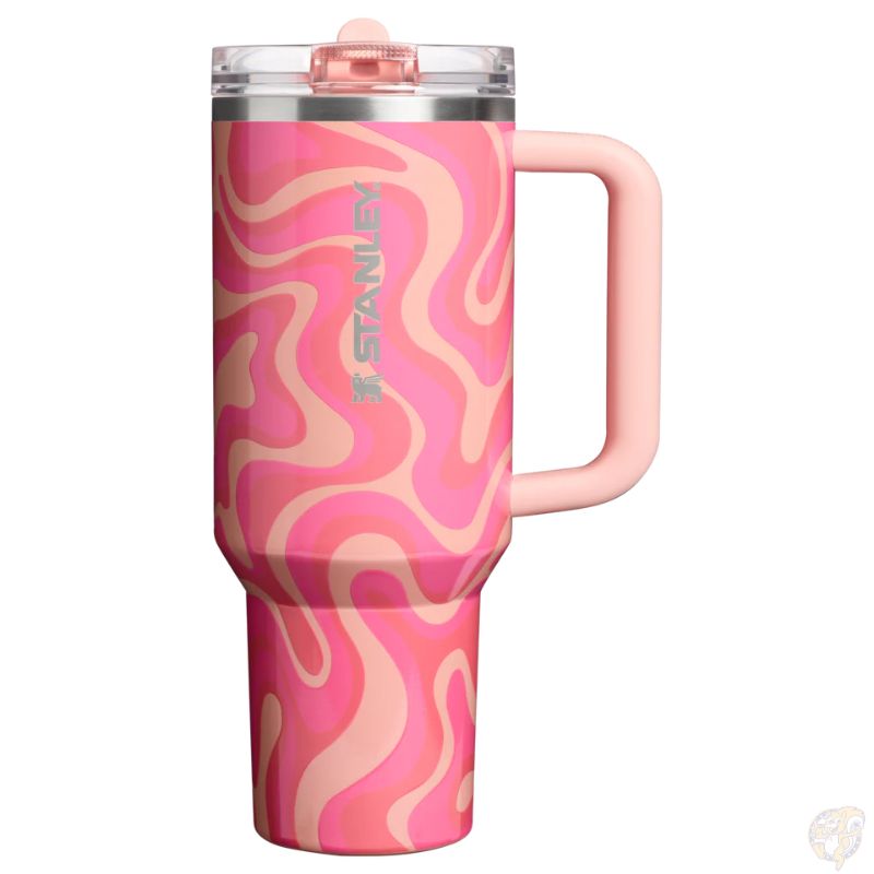 スタンレー STANLEY クエンチャー プロツアー フリップストロー タンブラー 40oz 1.18L ソルベグルーヴ 漏れ防止 ハンドル付き 車用 カップホルダー対応 Sorbet Groove|パームスアメリカ