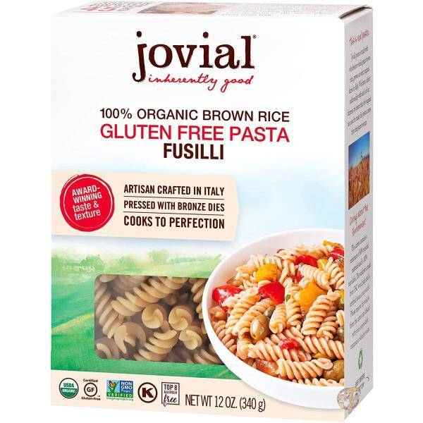 【クーポン配信中】Jovial オーガニック グルテンフリー 玄米ショートパスタ(フジッリ)(12oz x 2箱)[海外直送品][並行輸入品] 送料無料