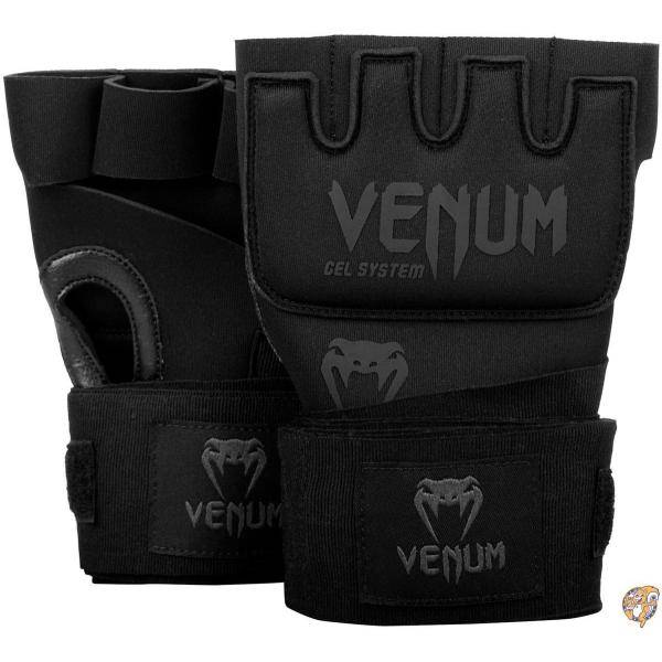 【クーポン配信中】Venum Kontact ジェルグローブラップ ブラック 送料無料