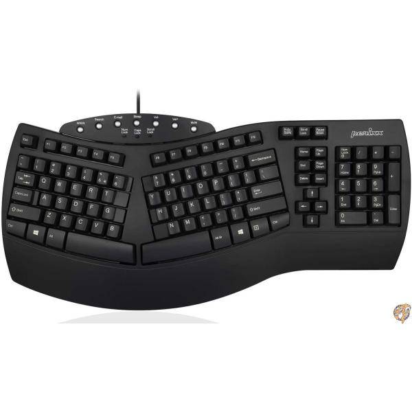 【クーポン配信中】ぺリックス PERIBOARD-512BUS エルゴノミクス キーボード 有線 英語配列 フルサイズ 左右分離型 人間工学 104キー 立体カーブ 送料無料 13,703円