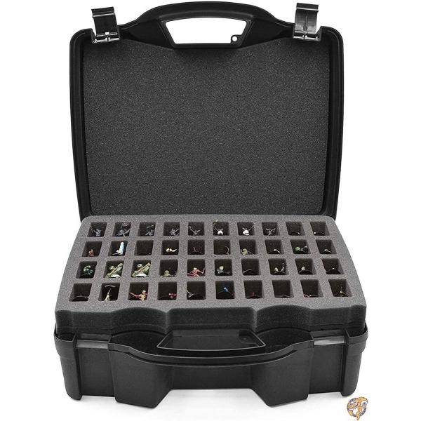 【25日最大4000円クーポン】CASEMATIX ミニチュアストレージハードシェルフィギュアケース - 80スロットフィギュア ミニチュアキャリーケース 送料無料|パームスアメリカ