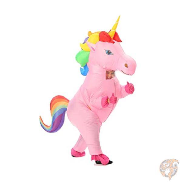 【クーポン配信中】GOPRIME エアコス 大人用 ユニコーン Unicorn 空気で膨らむコスチューム ハロウィン イベント 仮装 おもしろい 送料無料|パームスアメリカ