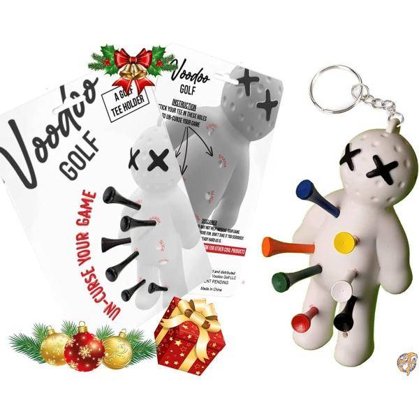 【クーポン配信中】Voodoo ゴルフボールティーホルダー | バッグ用ノベルティキーチェーンアクセサリー メンズギフト 3 1/4 2 3/4 1|パームスアメリカ