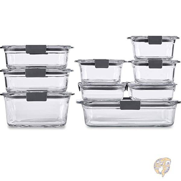Rubbermaid ラバーメイド キッチン用品 フタ付き食品容器 ガラス クリア 2118308