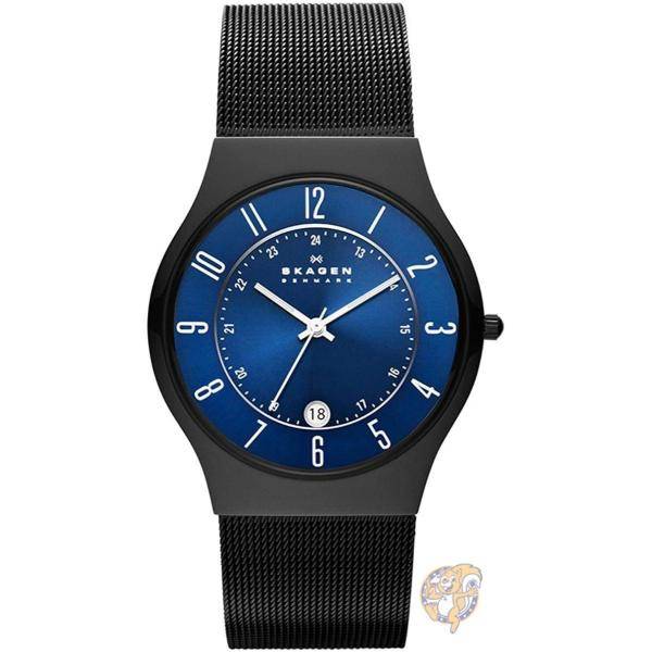 メッシュカジュアルクォーツ時計 Skagen T233XLTMN メンズチタンステンレススチール 送料無料