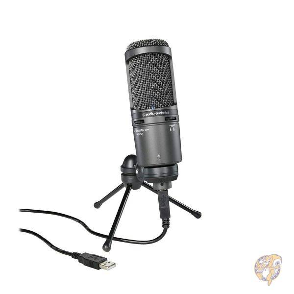【クーポン配信中】オーディオテクニカ Audio Technica AT2020USB プラス スタジオ コンデンサー USB マイク ブラック 並行輸入品 送料無料|パームスアメリカ