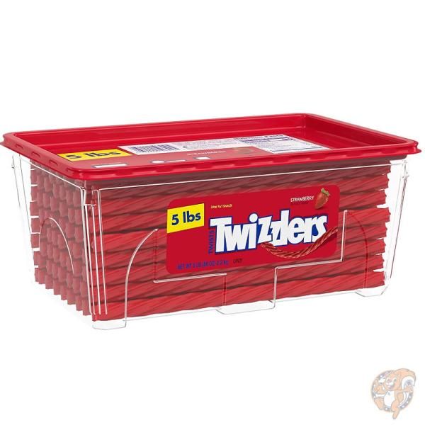 TWIZZLERS Twists ツイズラー ツイスト ストロベリー味 グミ ソフト キャンディ80 oz (2.2kg) 容器入 送料無料