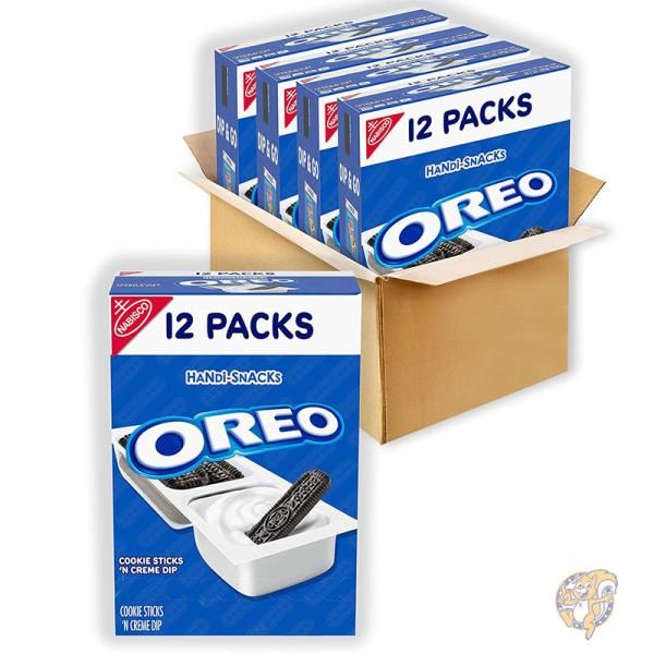 【クーポン配信中】OREO オレオ ハンディスナック クッキースティック&クリーム ディップ 4箱 12個入り まとめ買い 個包装 大量|パームスアメリカ