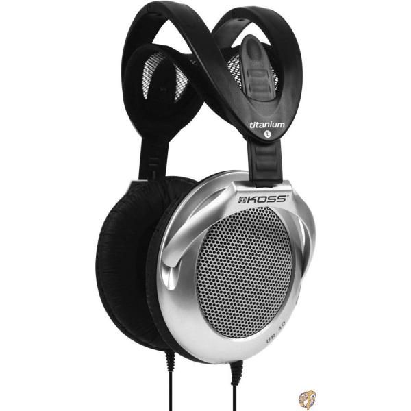 Koss UR40 Lightweight Over-Ear Stereo Headphones for iPod, iPhone, MP3 and Smartphone - Silver [並行輸入品]