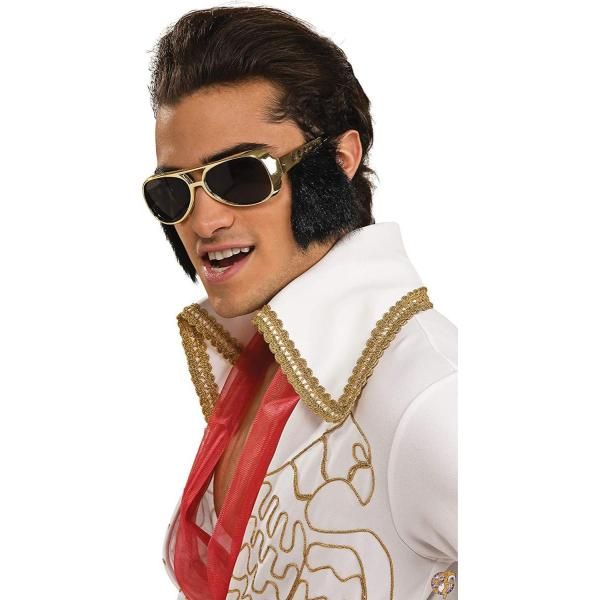 【先着55名様!全品555円クーポン配信中】Elvis Glasses with Sideburns ほおひげとエルビスのメガネ サイズ：One-Size