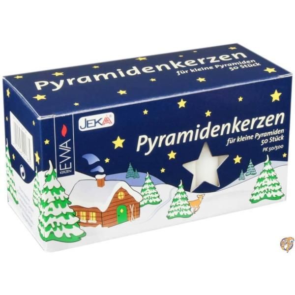 Pyramid candles Pack of 50) Small White [並行輸入品] 送料無料