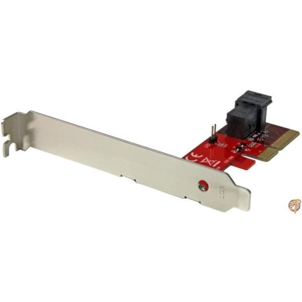 【クーポン配信中】StarTech.com x4 PCI Express - SFF-8643アダプタ NVM Express対応2.5インチSSD用アダプタ 送料無料