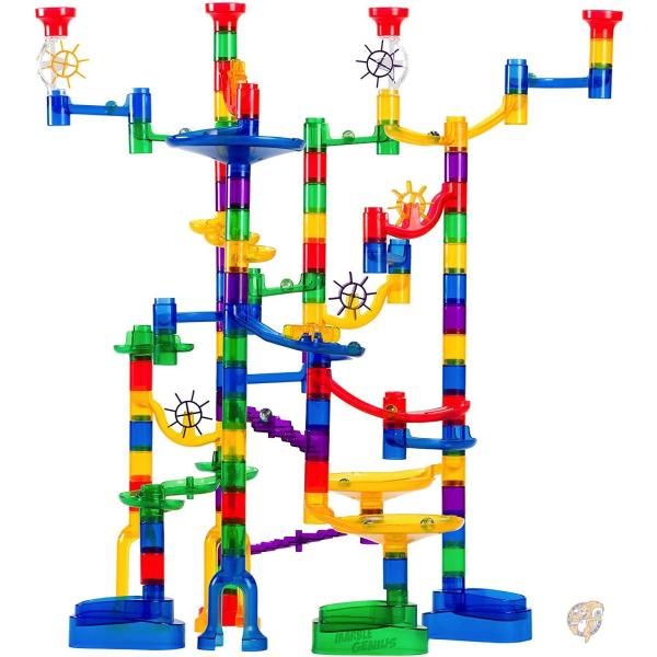 【クーポン配信中】Marble Genius Run Super Set - 85 Translucent Marbulous Pieces + 15 Glass Marbles ビー玉タワースーパーセット【US輸入品】 送料無料