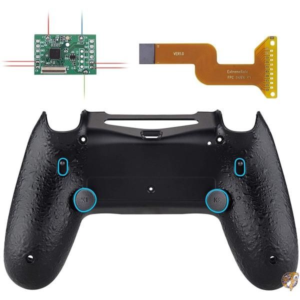 【ポイント2倍!15日】eXtremeRate テクスチャードブラックドーン2.0 フラッシュショットトリガーストップリマップキット PS4 送料無料