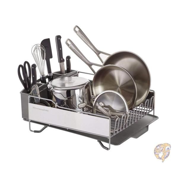 【クーポン配信中】キッチンエイド フルサイズ食器棚 KitchenAid KNS896BXGRA ライトグレー 送料無料