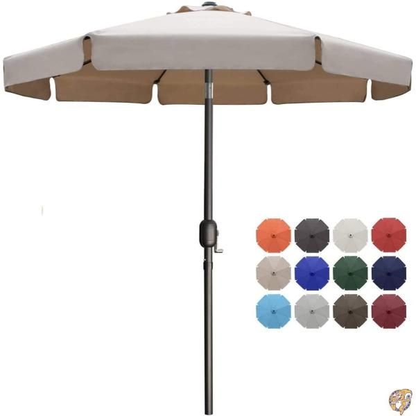 【クーポン配信中】マスターキャノピー（MASTERCANOPY） アルミ製 スカラップ付きガーデンパラソル (約)直径230cm &times;高さ203cm 送料無料｜パームスアメリカ