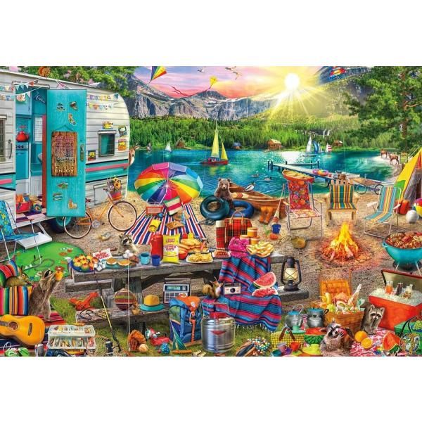 【クーポン配信中】Buffalo Games - Aimee Stewart 家族キャンプ場 2000ピースジグソーパズル 送料無料 11,794円