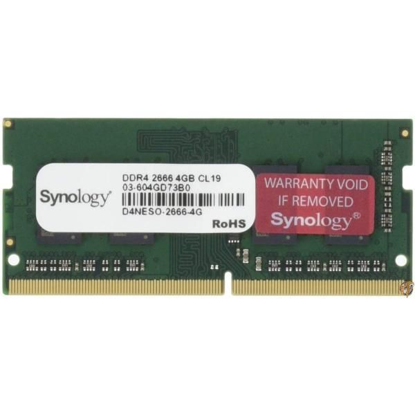 【NAS用拡張メモリ】Synology D4NESO-2666-4G [DDR4-2,666-SODIMM / 4GB Synology 送料無料