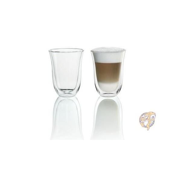 【クーポン配信中】デロンギ DeLonghi ダブル ウォール サーモ ラテ グラス 2個 セット ダブル構造 ホット コップ 並行輸入品 送料無料