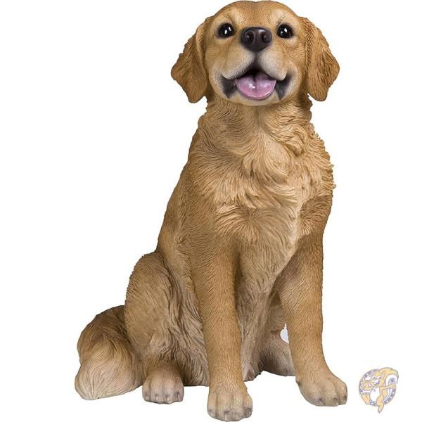ゴールデンレトリバー 置物 お座り 犬 像 インテリア 屋内外デコレーション 87796-M Hi-Line Gift Ltd