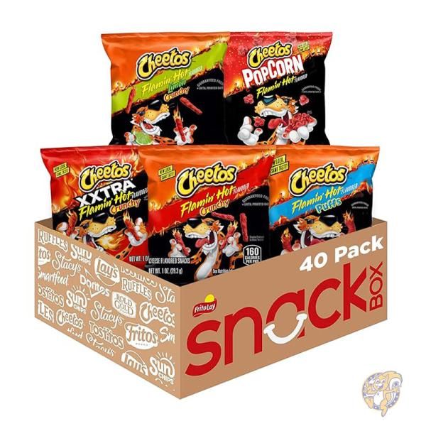 【クーポン配信中】チートス Cheetos チーズ味スナック フラミンホット ミックス バラエティパック 40個入り お菓子 8,933円