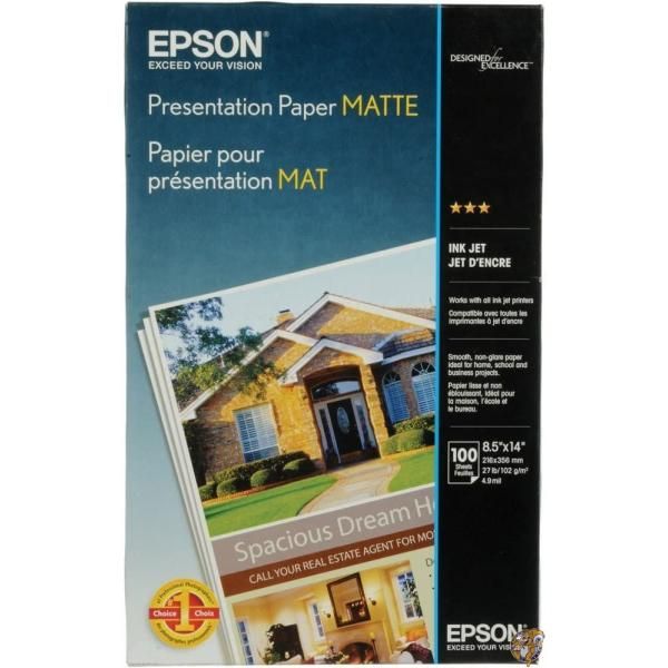 【クーポン配信中】Matte Presentation Paper, 27 lbs., Matte, 8-1/2 x 14, 100 Sheets/Pack 送料無料