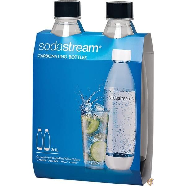 SodaStream ブラック 1L スリム炭酸ボトル ツインパック 1リットル 送料無料 9,251円