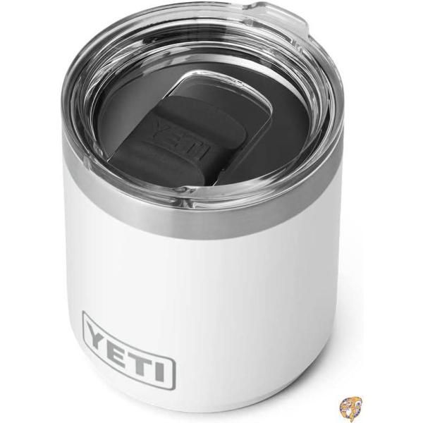 【クーポン配信中】YETI (イエティ) Rambler 10オンス 積み重ね可能 ローボール2.0 真空断熱 ステンレススチール マグスライダー蓋付き ホワイト