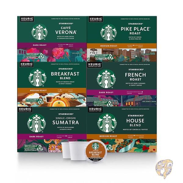 【クーポン配信中】Starbucks スターバックス K カップ コーヒー ポッド バラエティ パック COMINHKG130673