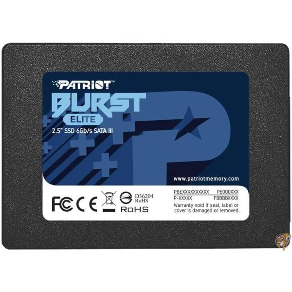 Patriot Memory SSD 480GB Burst Elite SATA3 内蔵2.5インチ PBE480GS25SSDR 送料無料