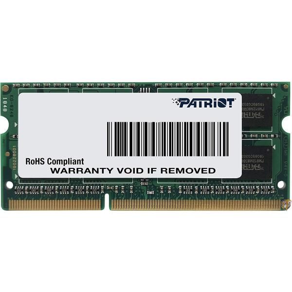 【ポイント2倍!15日】Patriot Memory DDR3 1600MHz 8GB PC3-12800 CL11 SODIMM ノートパソコン用メモリ 低電圧 送料無料